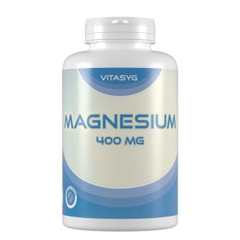 Vitasyg Magnesium 400 - 300 Kapseln (10 Monatsvorratdose) mit 400mg reinem Magnesium pro Kapsel